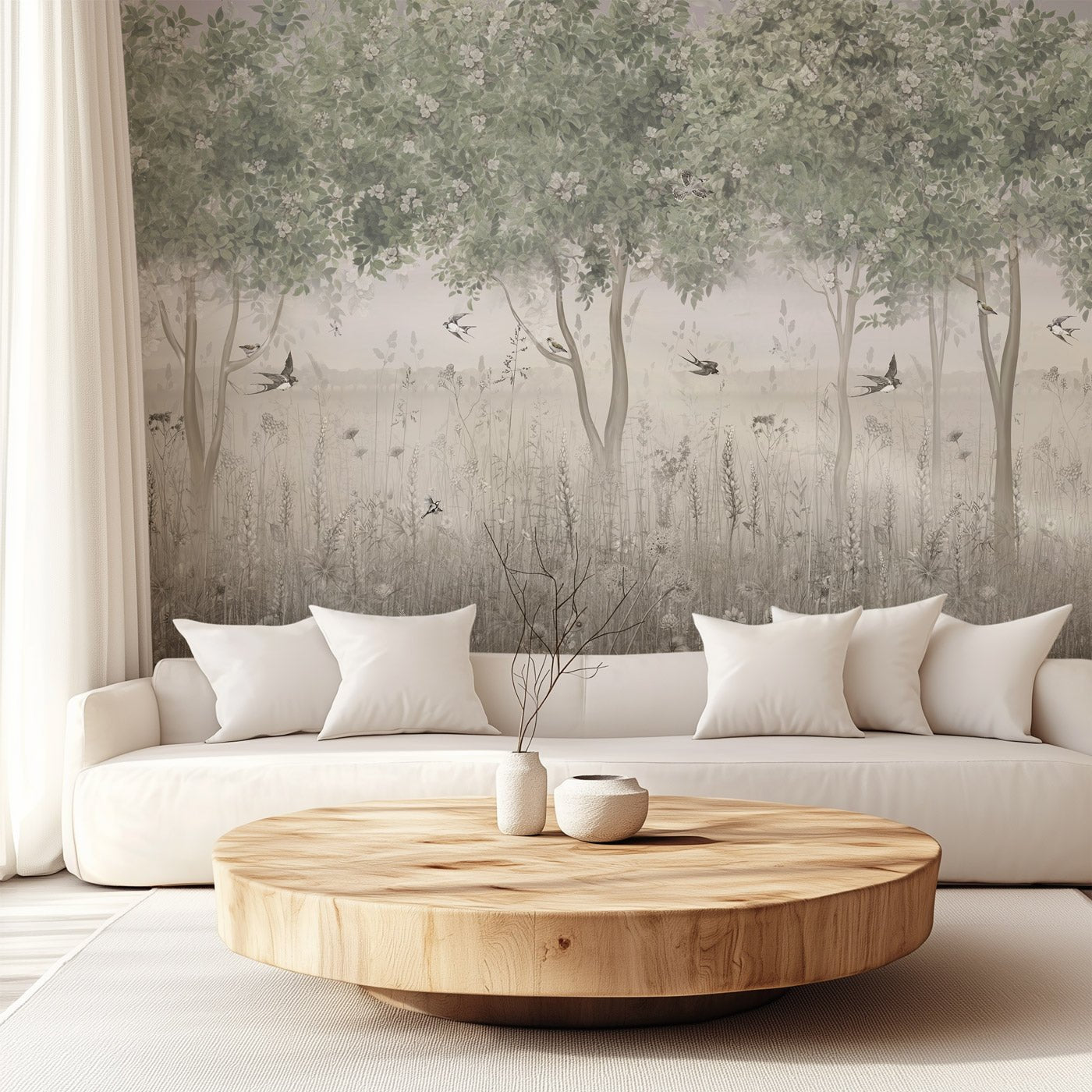 Papier peint panoramique clairière, XXL, tendance