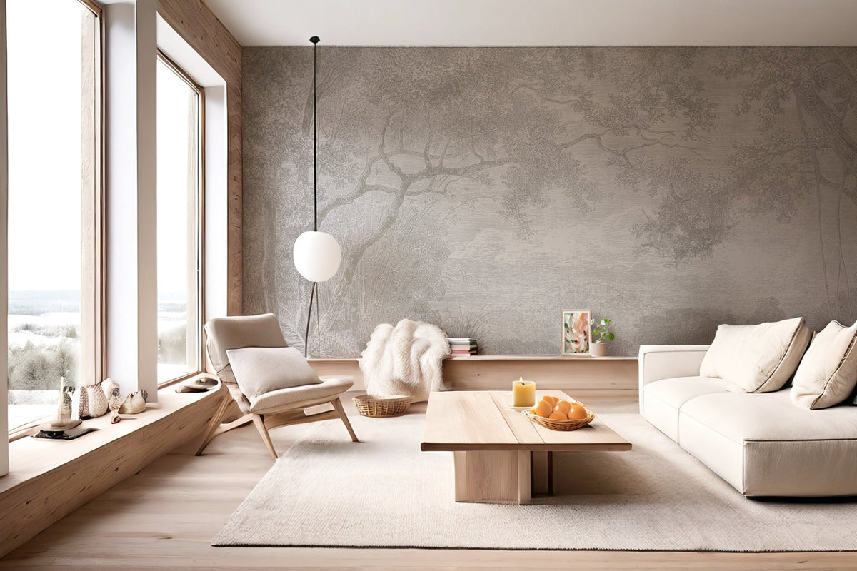 Papier peint panoramique paysage de campagne