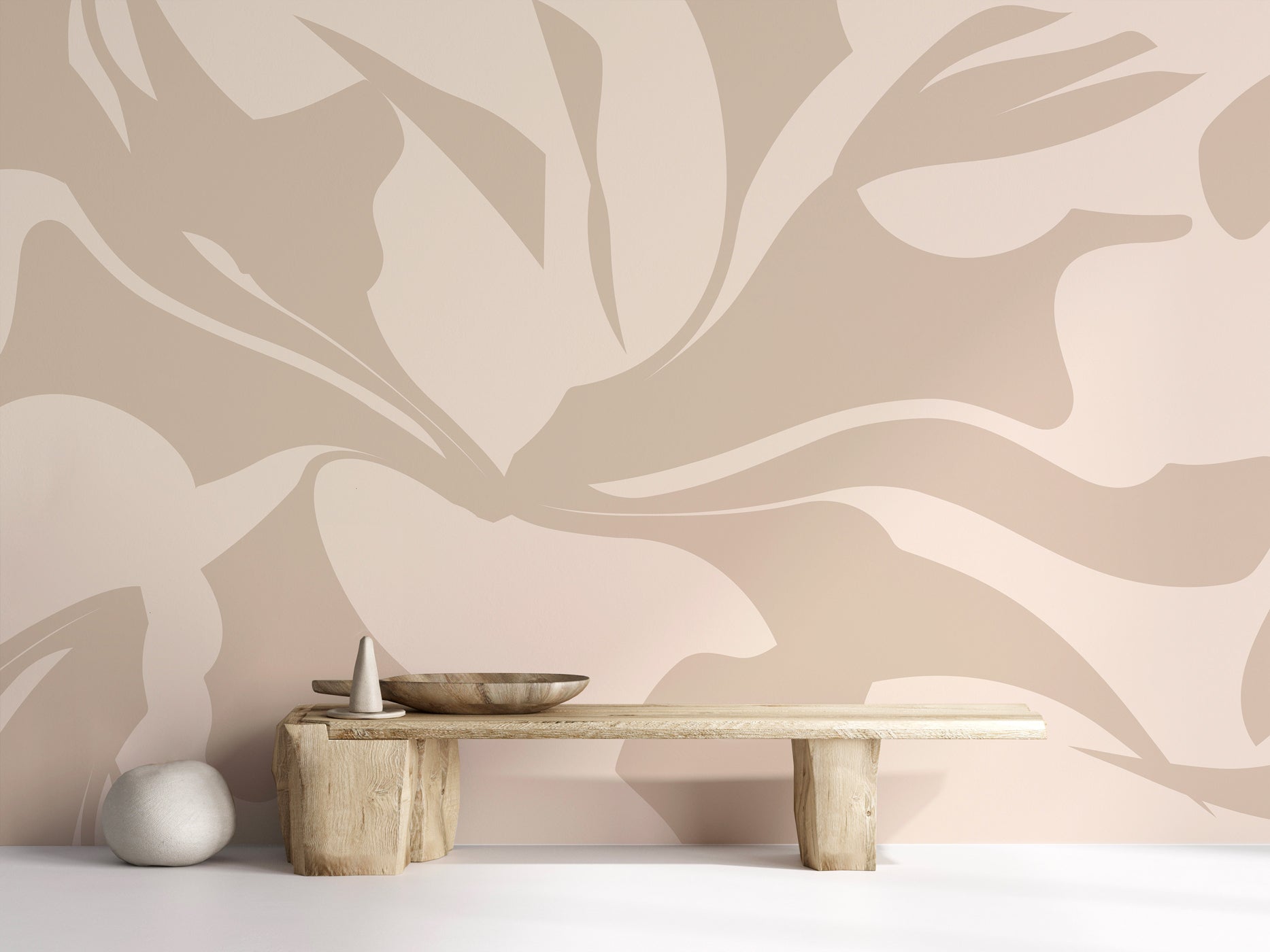 Papier peint contemporain horizon beige, XXL, tendance