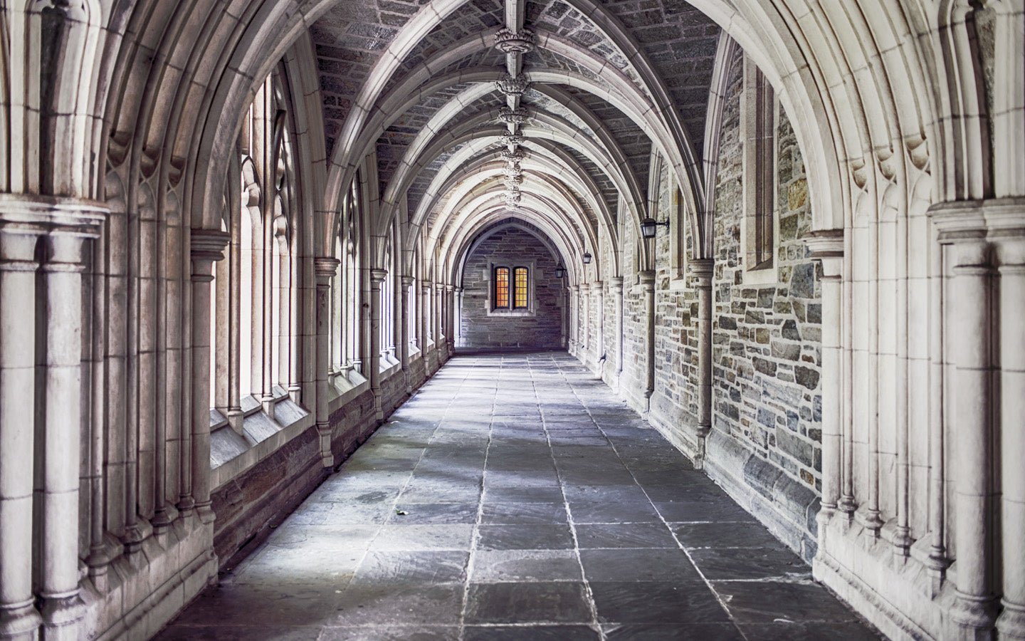 Papier peint Trompe l’œil alcôve cathédrale Parisienne, mural concept, tendance