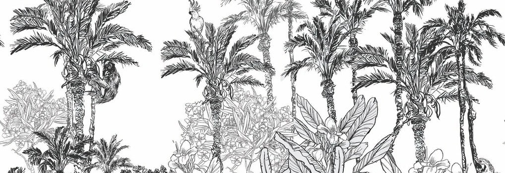 Papier peint jungle panthère