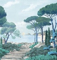 Papier peint balade dans les calanques