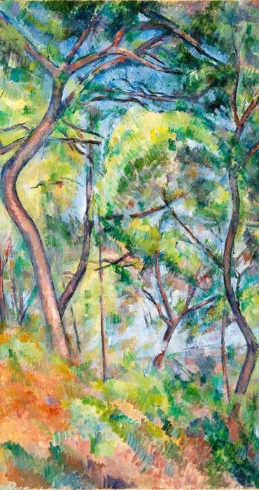 Papier peint forêt de pins - Paul Cézanne
