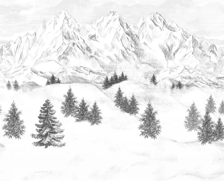 Papier peint Aiguilles d'Arves