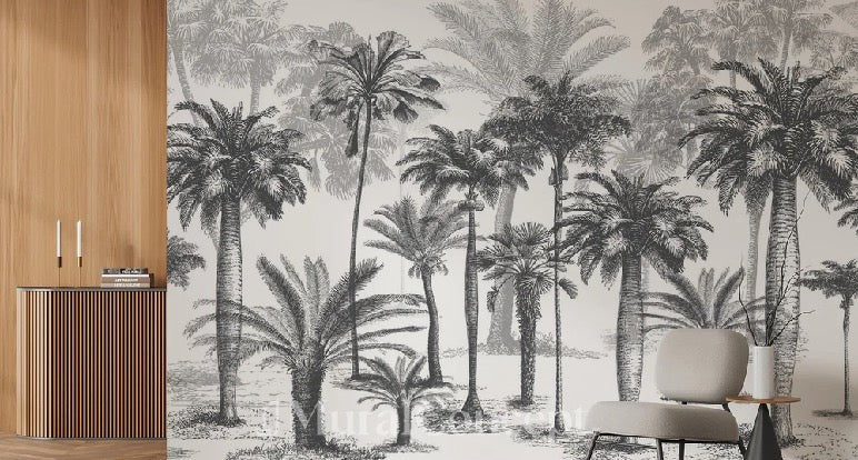 Papier peint Jungle Black & White