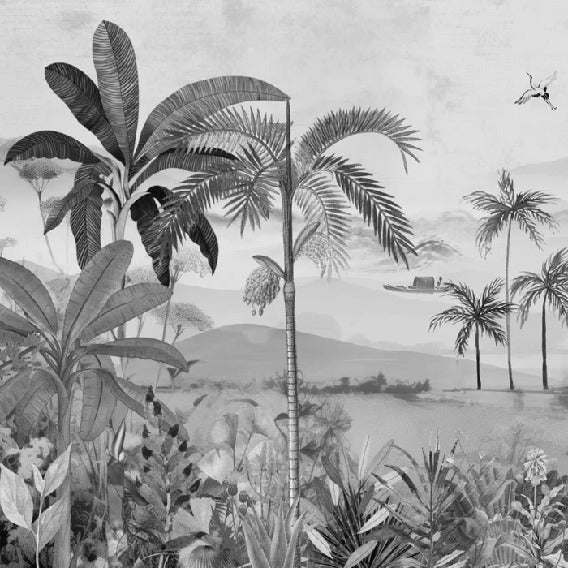 Papier peint l'art de la jungle peint