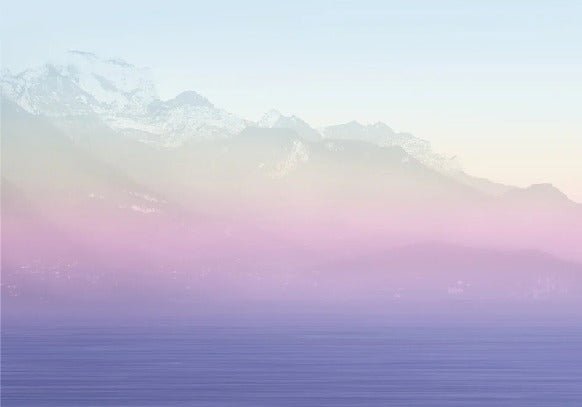 Papier peint Annecy et son lac paisible rainbow