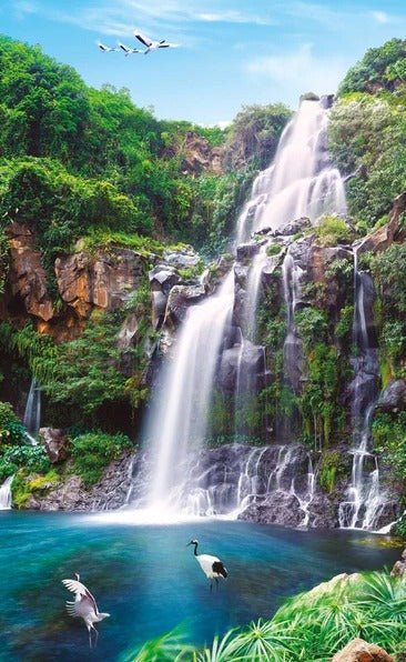 Papier peint cascade de la Réunion, XXL, tendance