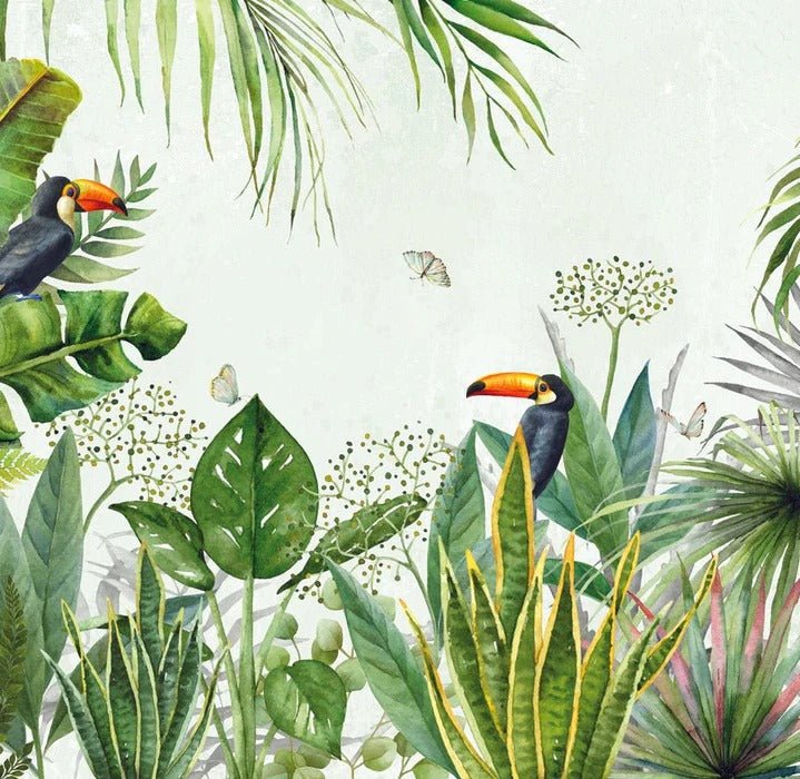 Papier peint Jungle oiseau exotique