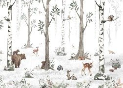 Papier peint animaux printemps forêt