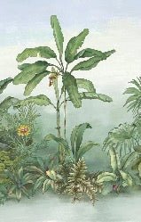 Papier peint toilette végétal botanic