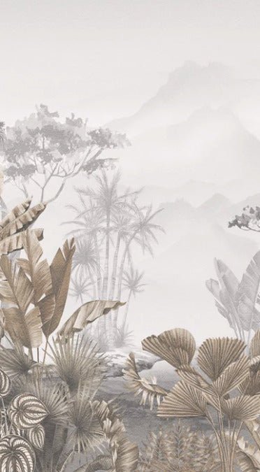 Papier peint tendance tropical sepia