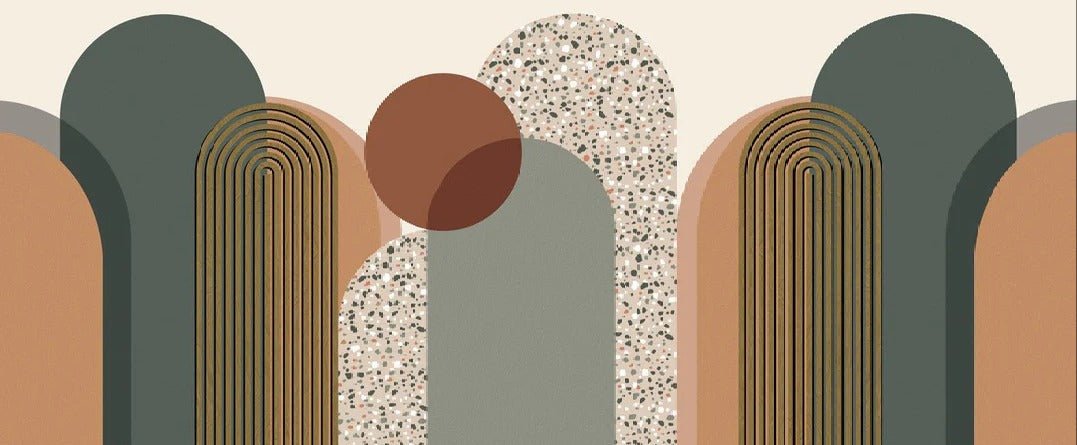 Papier peint Art déco graphique tendance