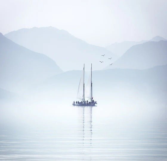 Papier peint lac Annecy navigation