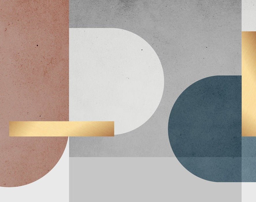 Papier peint ciment graphique