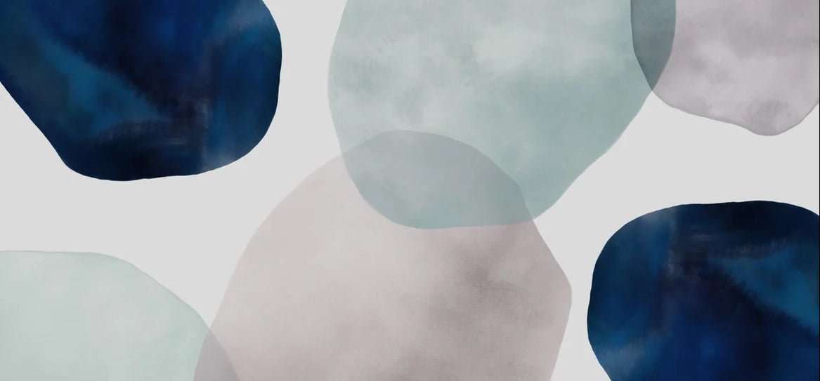 Papier peint cercle abstrait watercolor