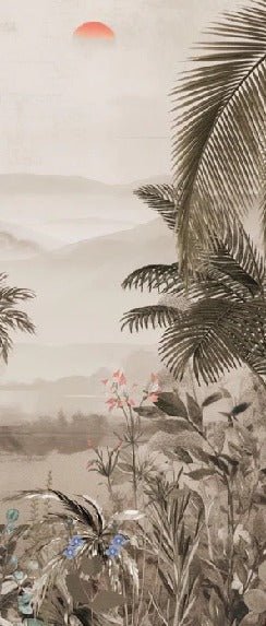 Papier peint l'art de la jungle peint