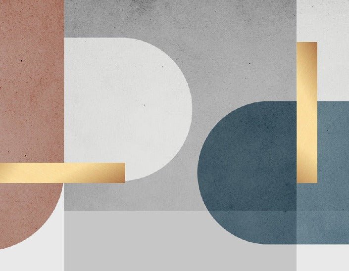 Papier peint ciment graphique