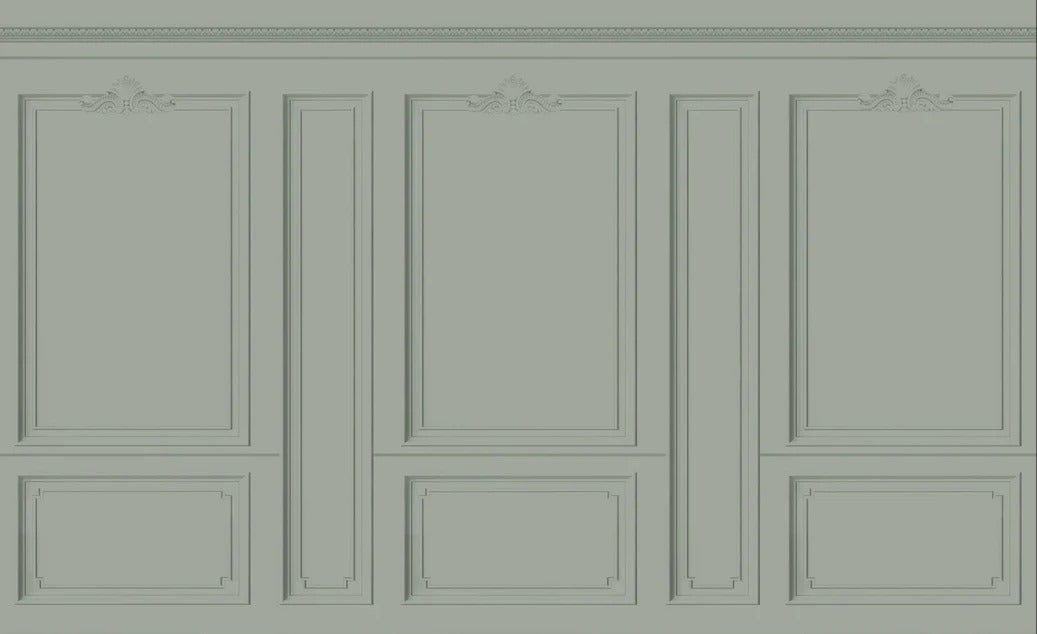 Papier peint Haussmann Vert de gris