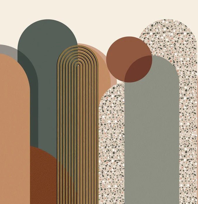 Papier peint Art déco graphique tendance