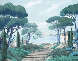 Papier peint balade dans les calanques