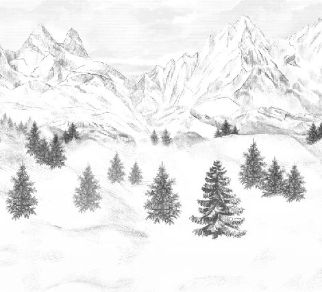 Papier peint Aiguilles d'Arves