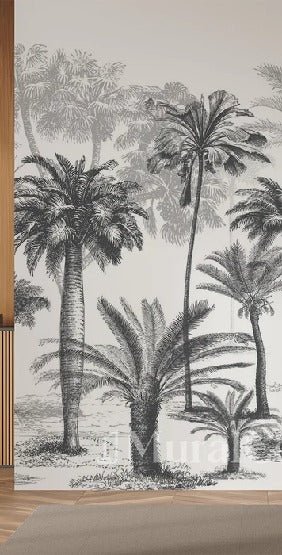 Papier peint Jungle Black & White