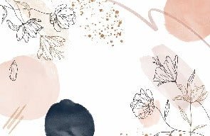 Papier peint formes et fleurs