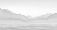 Papier peint Annecy et son lac paisible noir et blanc