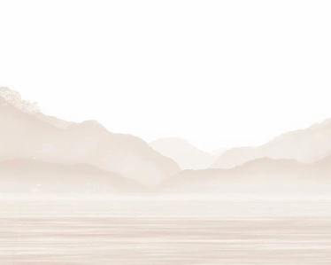 Papier peint Annecy et son lac paisible beige