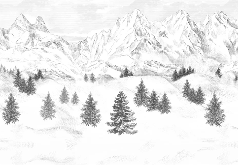 Papier peint Aiguilles d'Arves