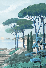 Papier peint balade dans les calanques