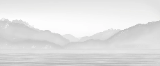 Papier peint Annecy et son lac paisible noir et blanc