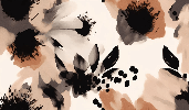 Papier peint fleur hypnotique