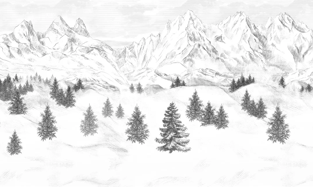 Papier peint Aiguilles d'Arves