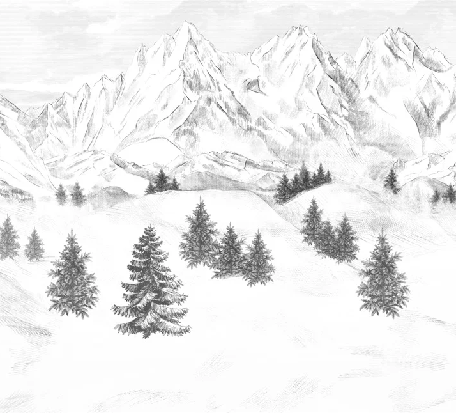 Papier peint Aiguilles d'Arves