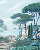 Papier peint balade dans les calanques