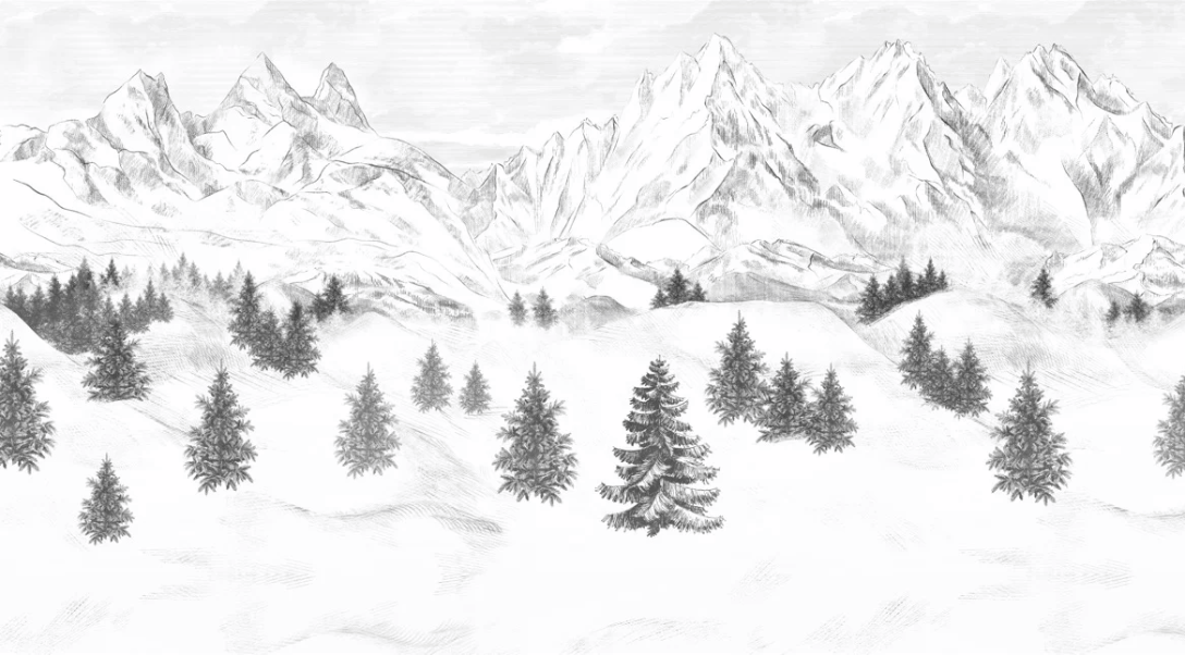Papier peint Aiguilles d'Arves