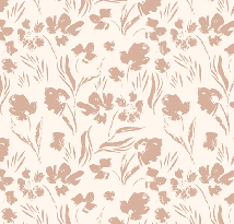 Papier peint fleur beige poudré