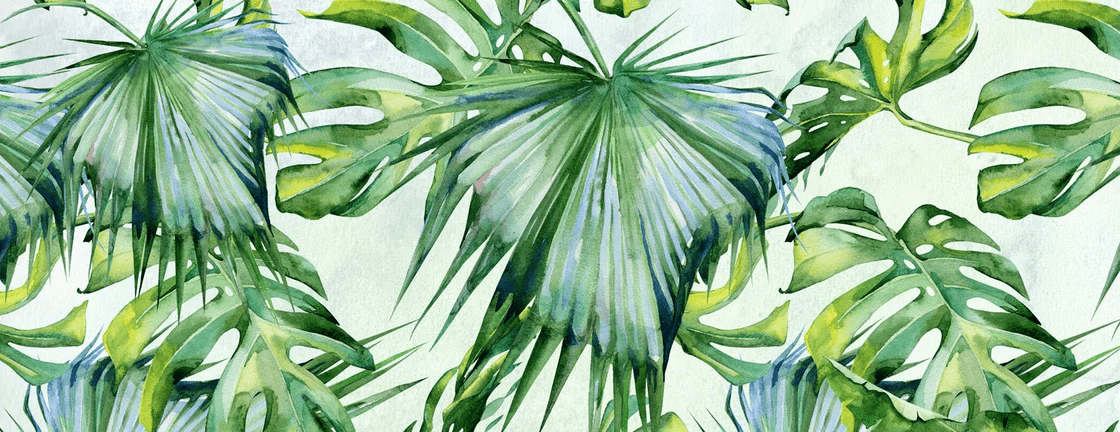 Papier peint Feuillages Verts