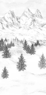Papier peint Aiguilles d'Arves