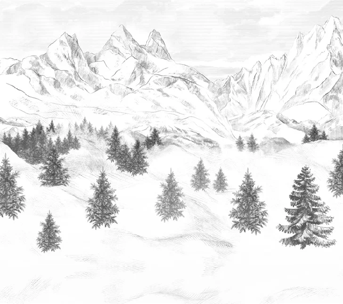 Papier peint Aiguilles d'Arves