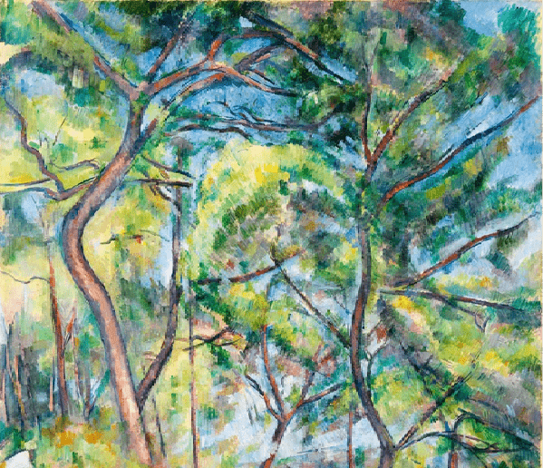 Papier peint forêt de pins - Paul Cézanne