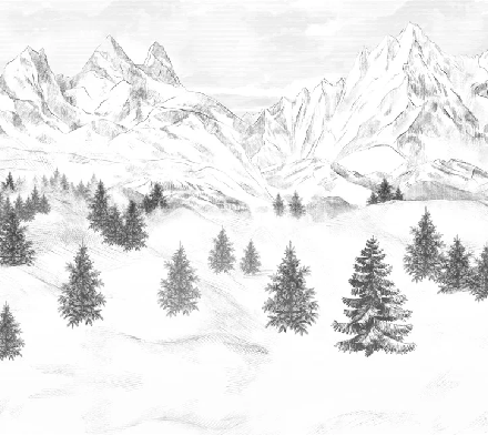 Papier peint Aiguilles d'Arves