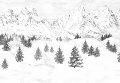 Papier peint Aiguilles d'Arves