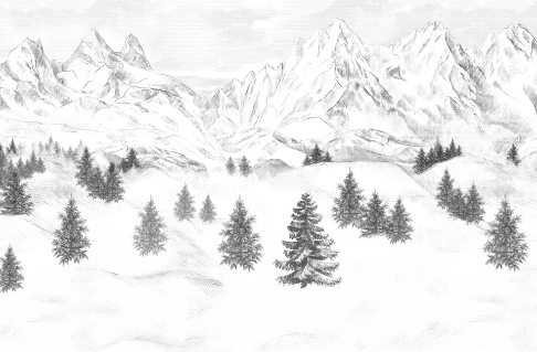 Papier peint Aiguilles d'Arves