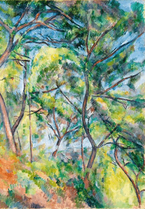 Papier peint forêt de pins - Paul Cézanne