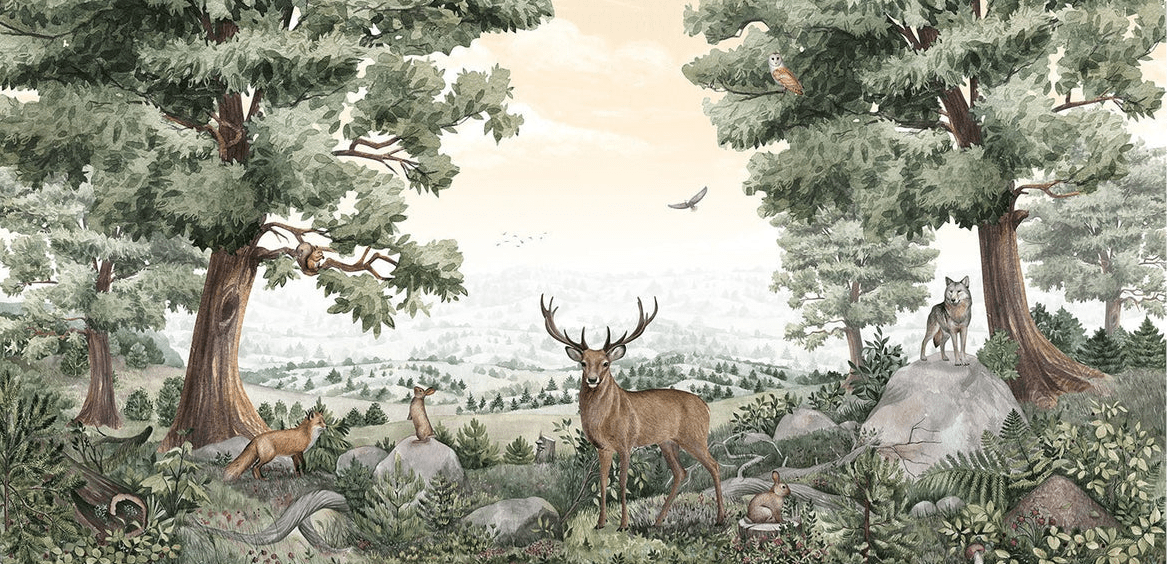 Papier peint vie des animaux