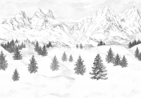 Papier peint Aiguilles d'Arves