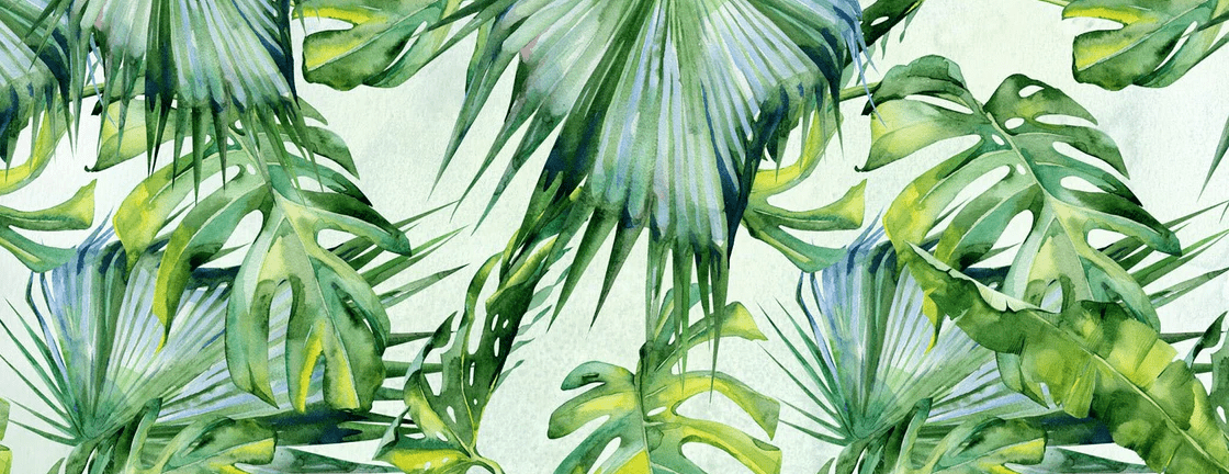 Papier peint Feuillages Verts
